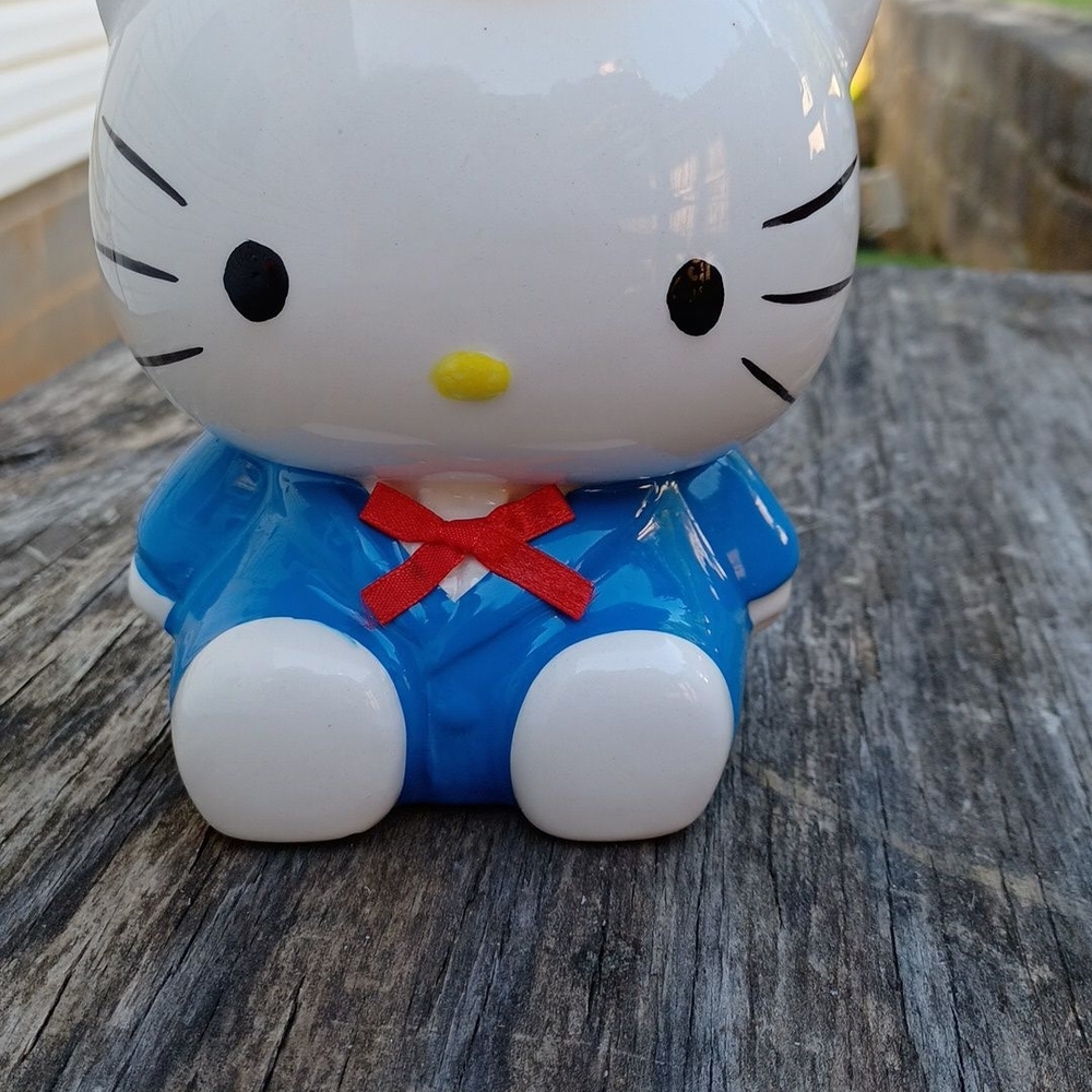 Hello Kitty Blue and White Coin Bank